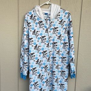 Frozen Olaf Onesie Fleece Adult  One Piece Pajama XL